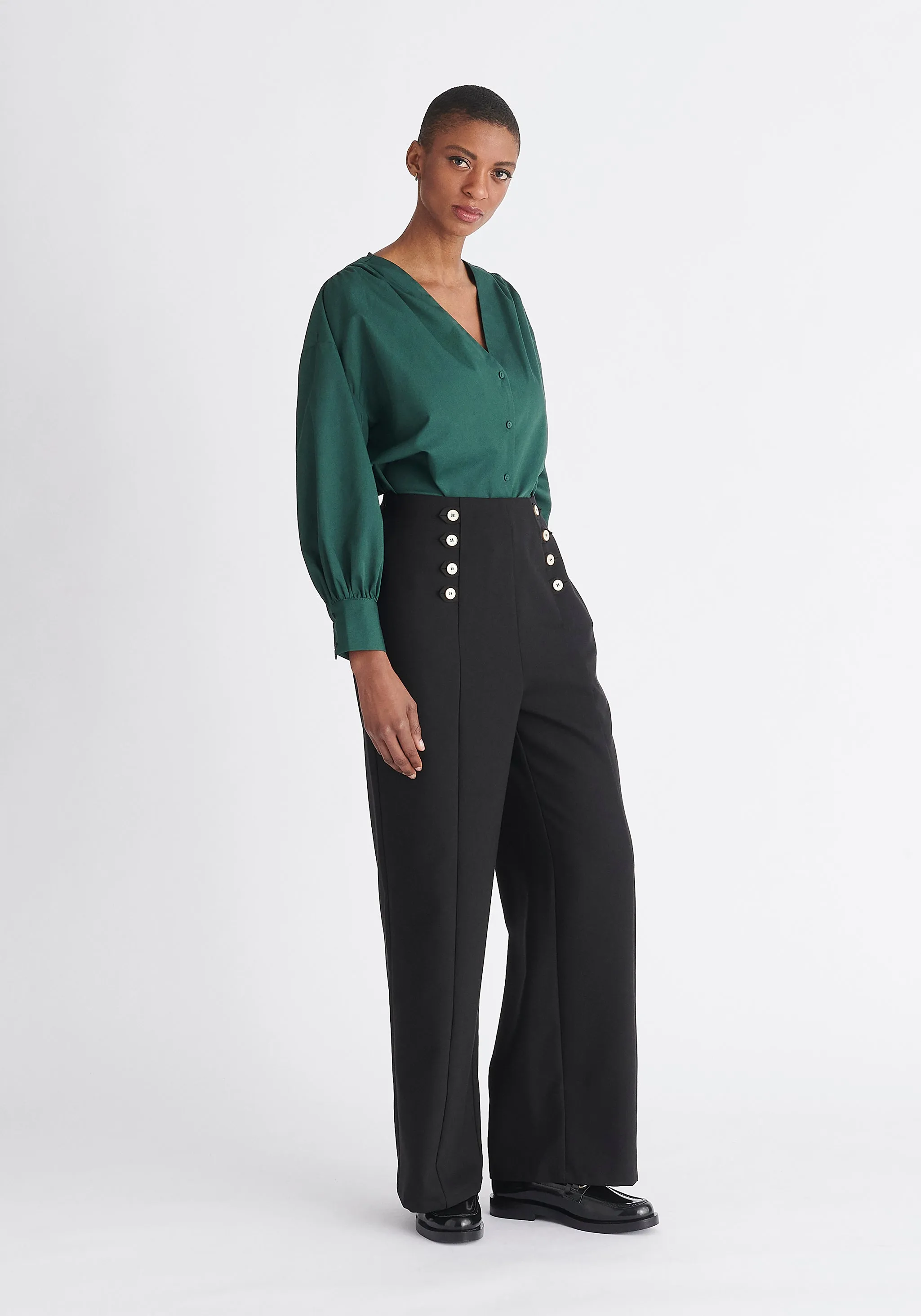 Button Waist Trousers