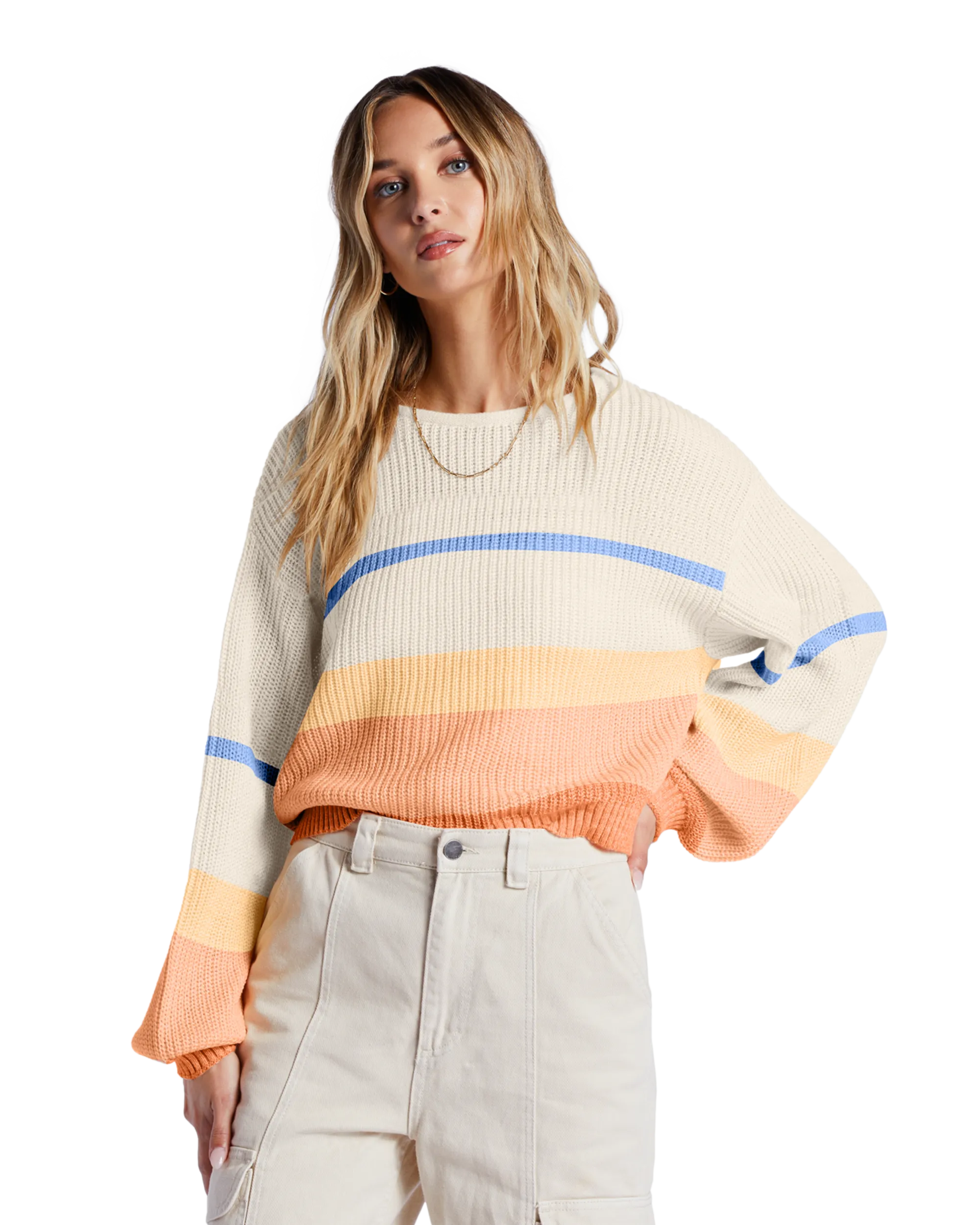 Changing Tides Jumper in Light Melon