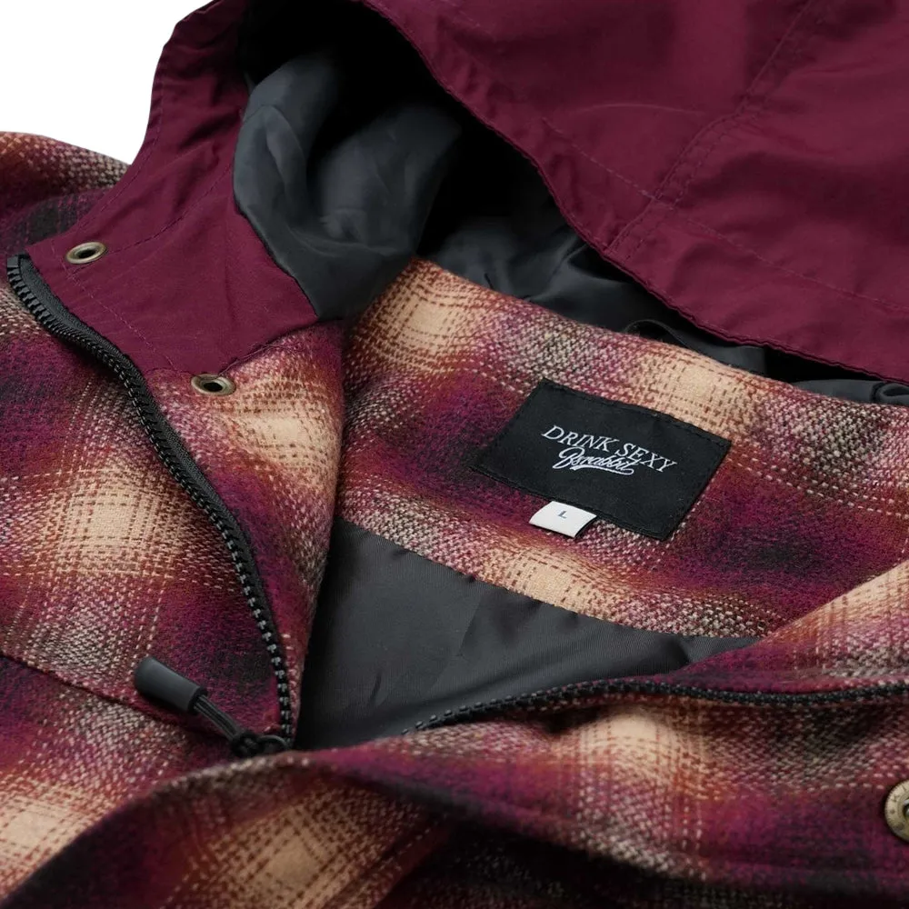 DSXBS HOODED JACKET RED CHECK