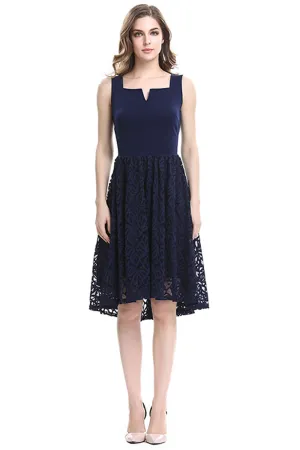 Ketty More Women Slim Lace Up Skirt Sleeveless Fashion Dress-KMWD068