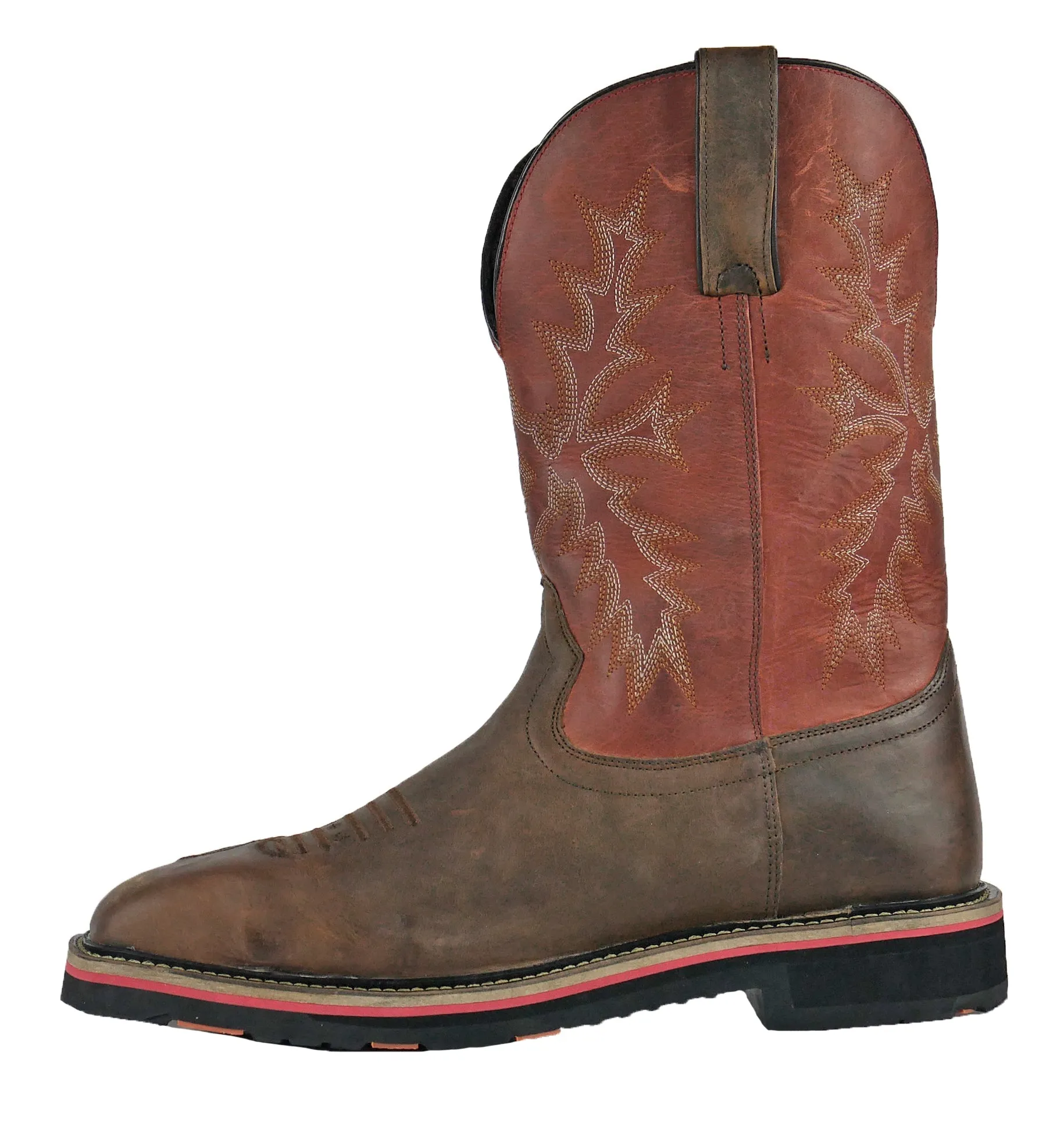 Men's Hoss Landon Cognac, EH, SR, Pull On Western Steel Toe Boot