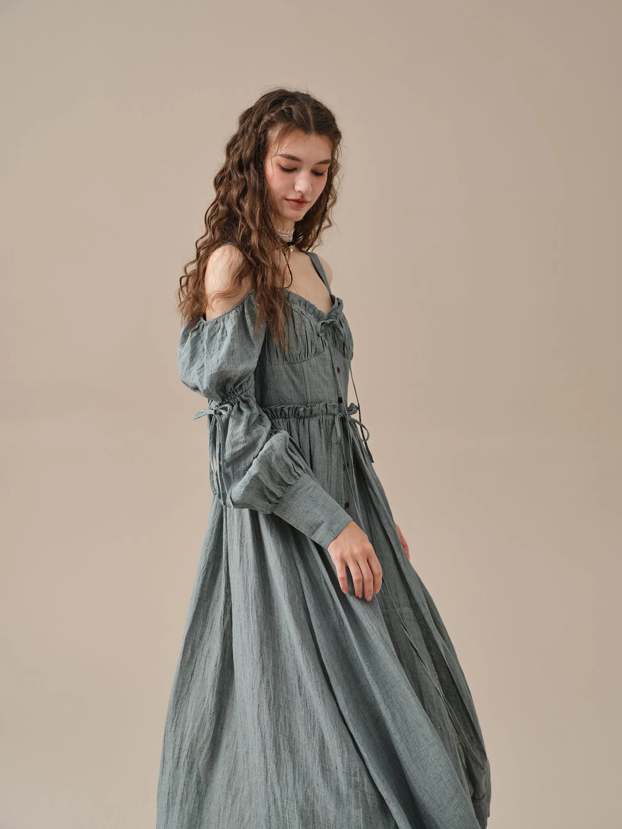 Olivia 28 | Puff sleeve corset dress