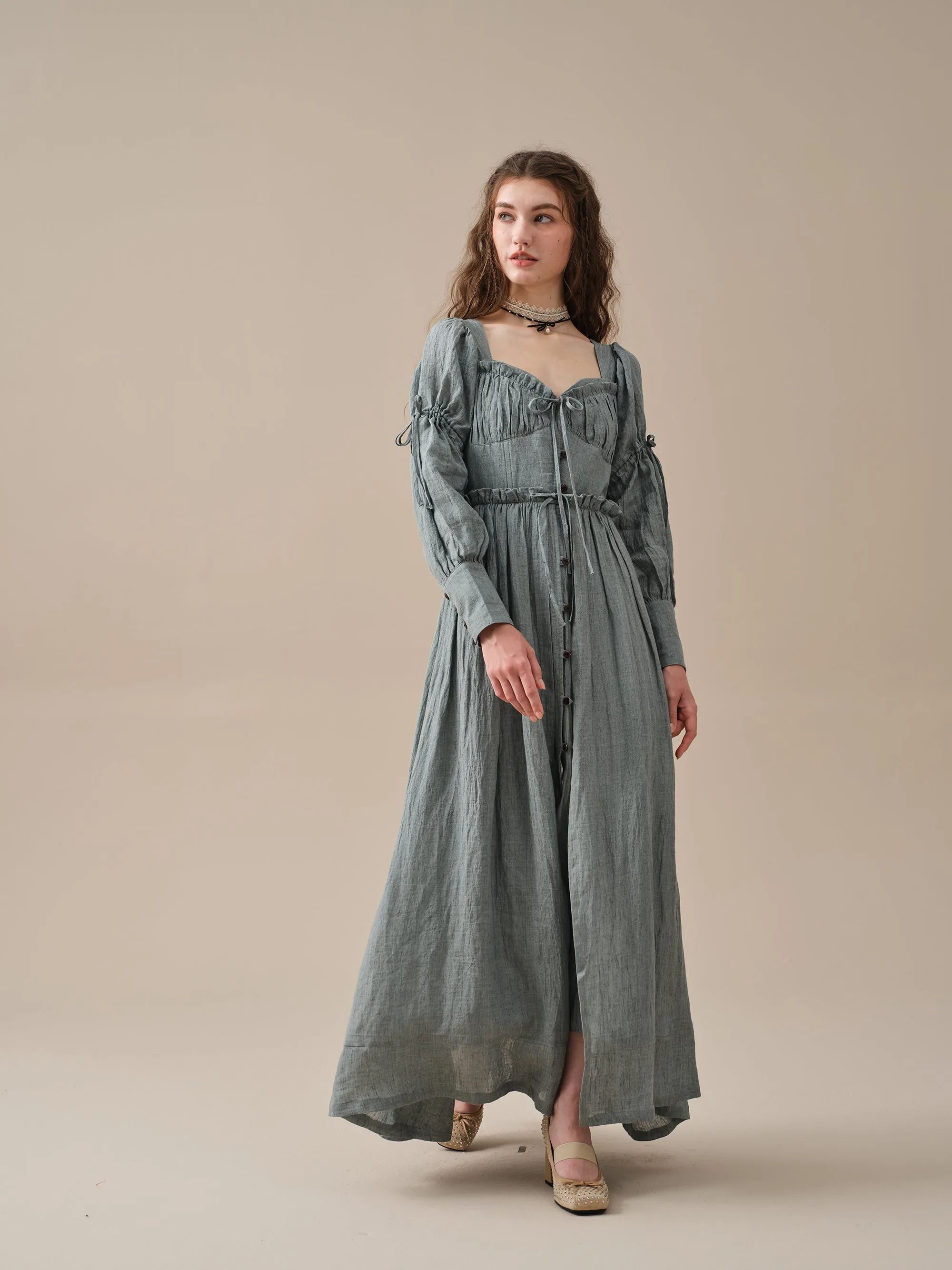 Olivia 28 | Puff sleeve corset dress