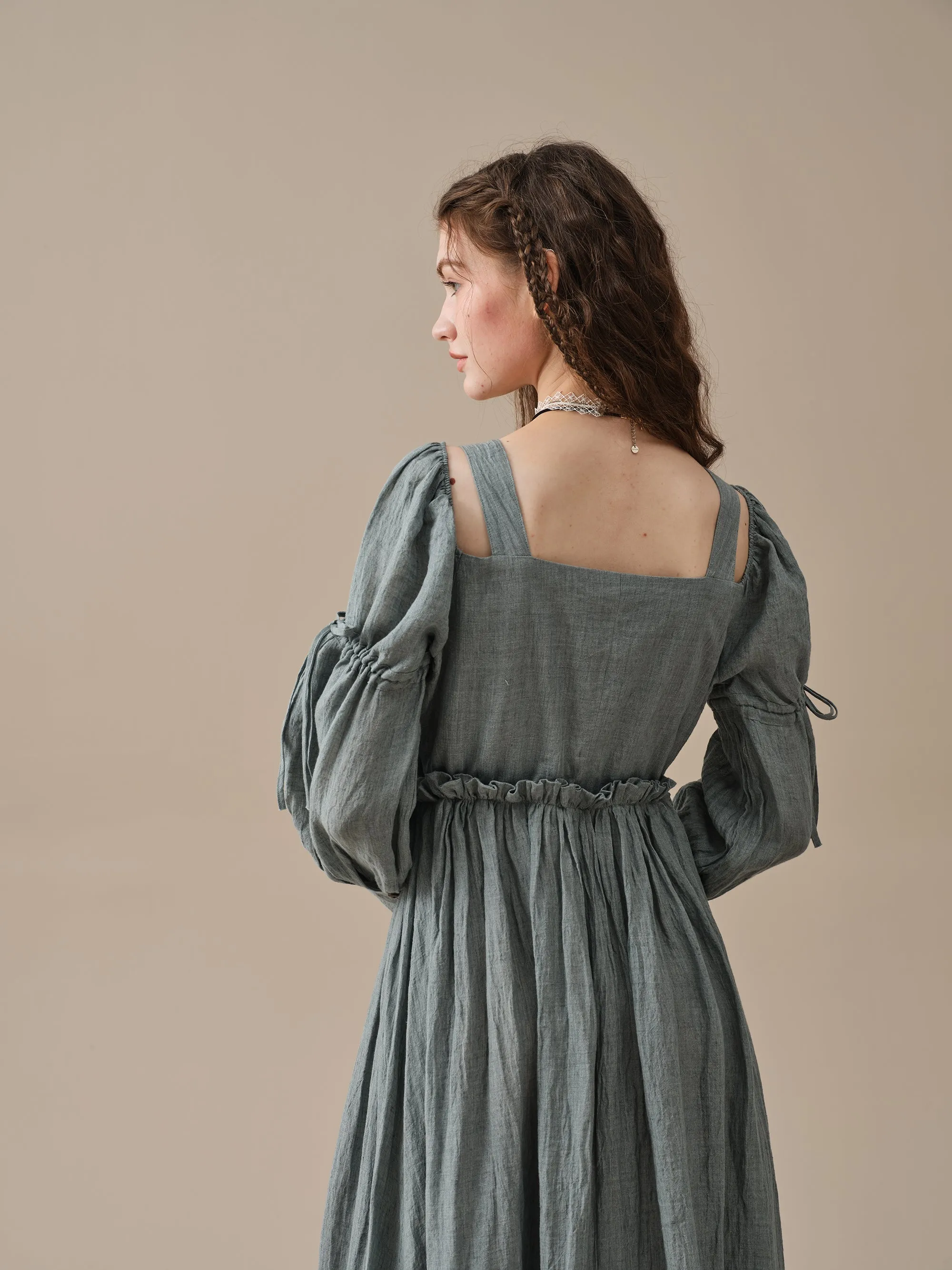 Olivia 28 | Puff sleeve corset dress