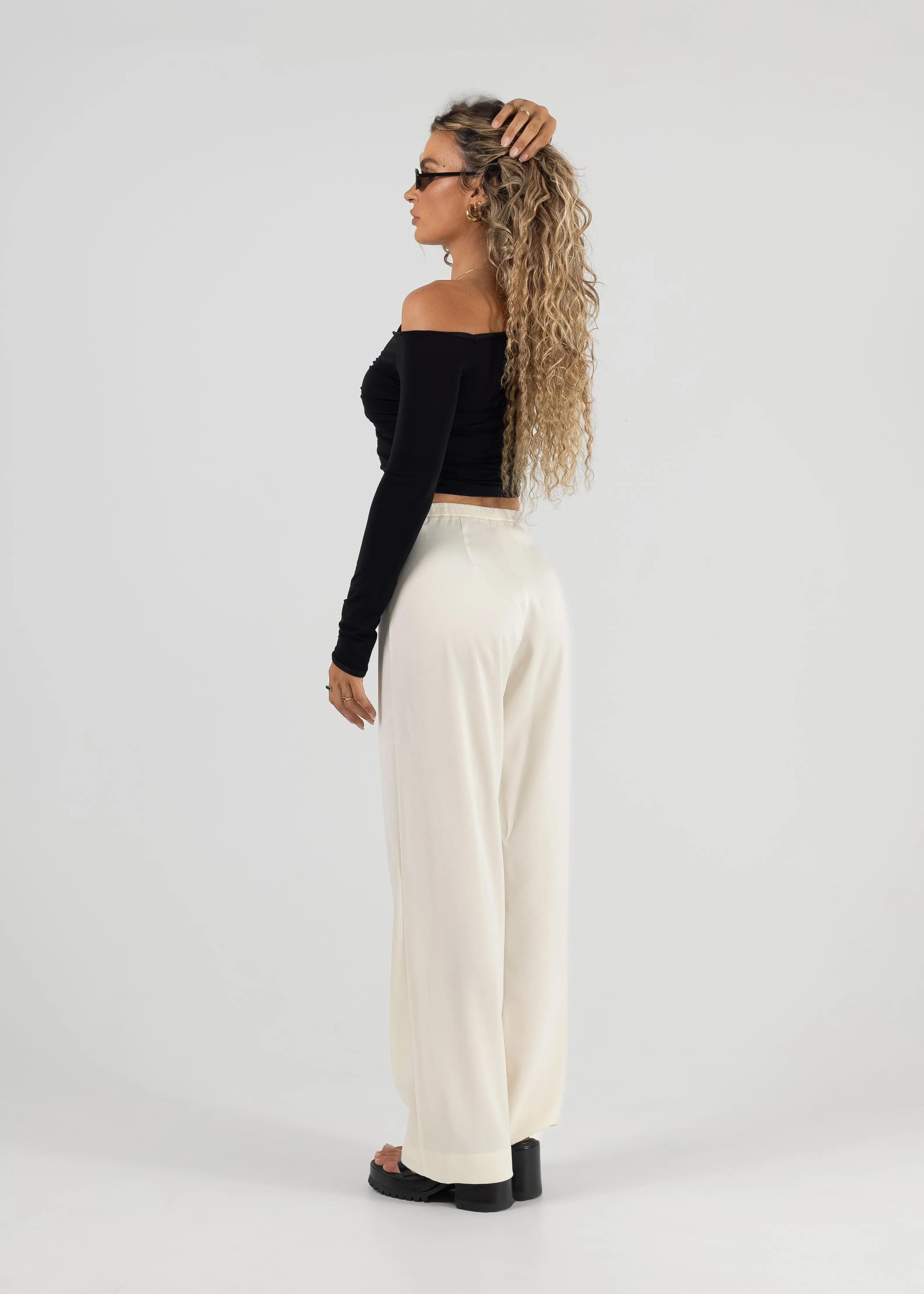 Shimmery Top Black