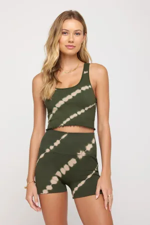 SPIRITUAL GANGSTER Amor Tie Dye crop tank-loden tie dye